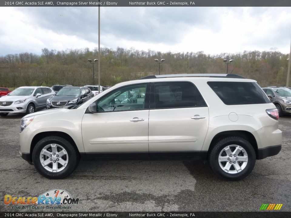 Champagne Silver Metallic 2014 GMC Acadia SLE AWD Photo #13