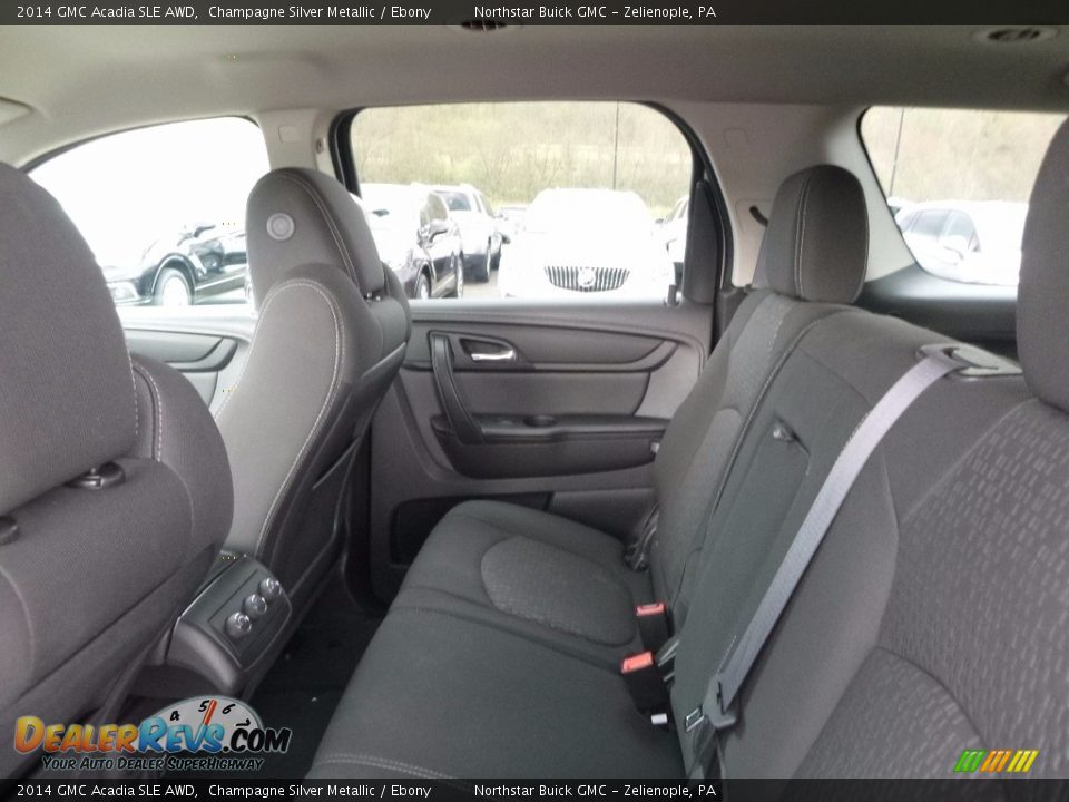 2014 GMC Acadia SLE AWD Champagne Silver Metallic / Ebony Photo #16