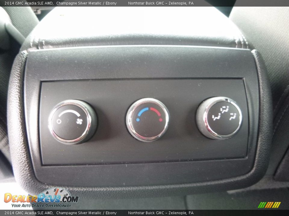 2014 GMC Acadia SLE AWD Champagne Silver Metallic / Ebony Photo #18