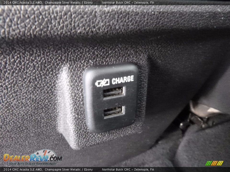 2014 GMC Acadia SLE AWD Champagne Silver Metallic / Ebony Photo #19