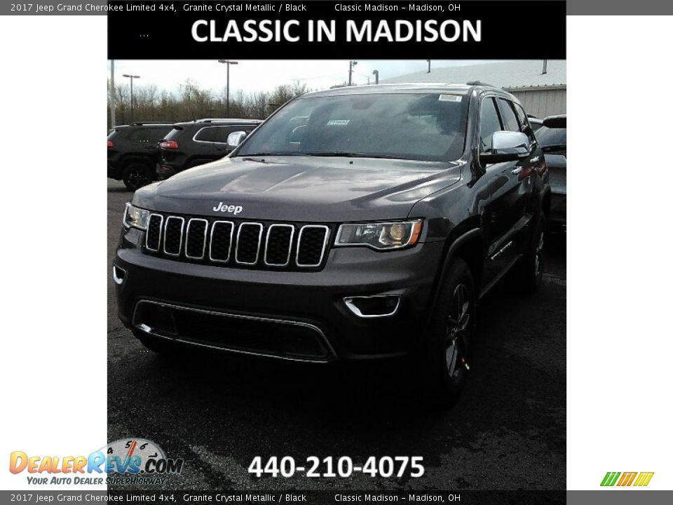 2017 Jeep Grand Cherokee Limited 4x4 Granite Crystal Metallic / Black Photo #1
