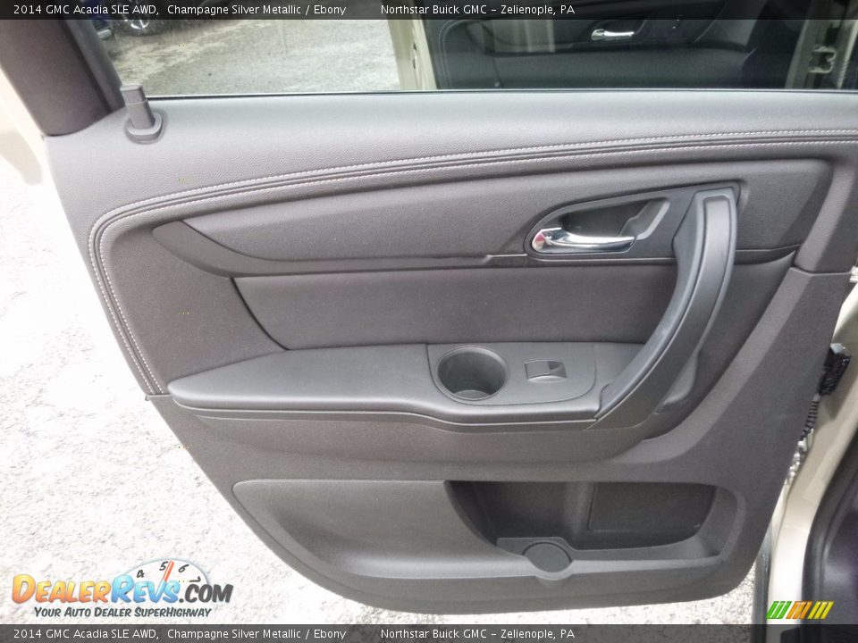 2014 GMC Acadia SLE AWD Champagne Silver Metallic / Ebony Photo #20