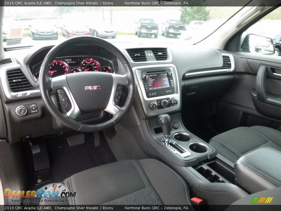 Ebony Interior - 2014 GMC Acadia SLE AWD Photo #21