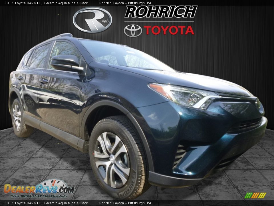 2017 Toyota RAV4 LE Galactic Aqua Mica / Black Photo #1