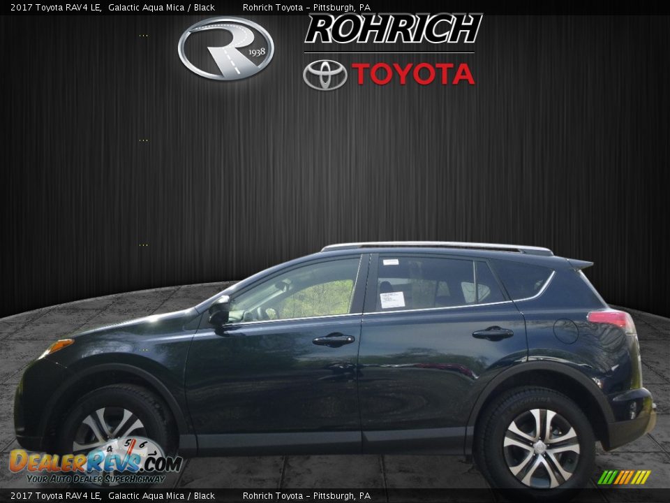 2017 Toyota RAV4 LE Galactic Aqua Mica / Black Photo #3