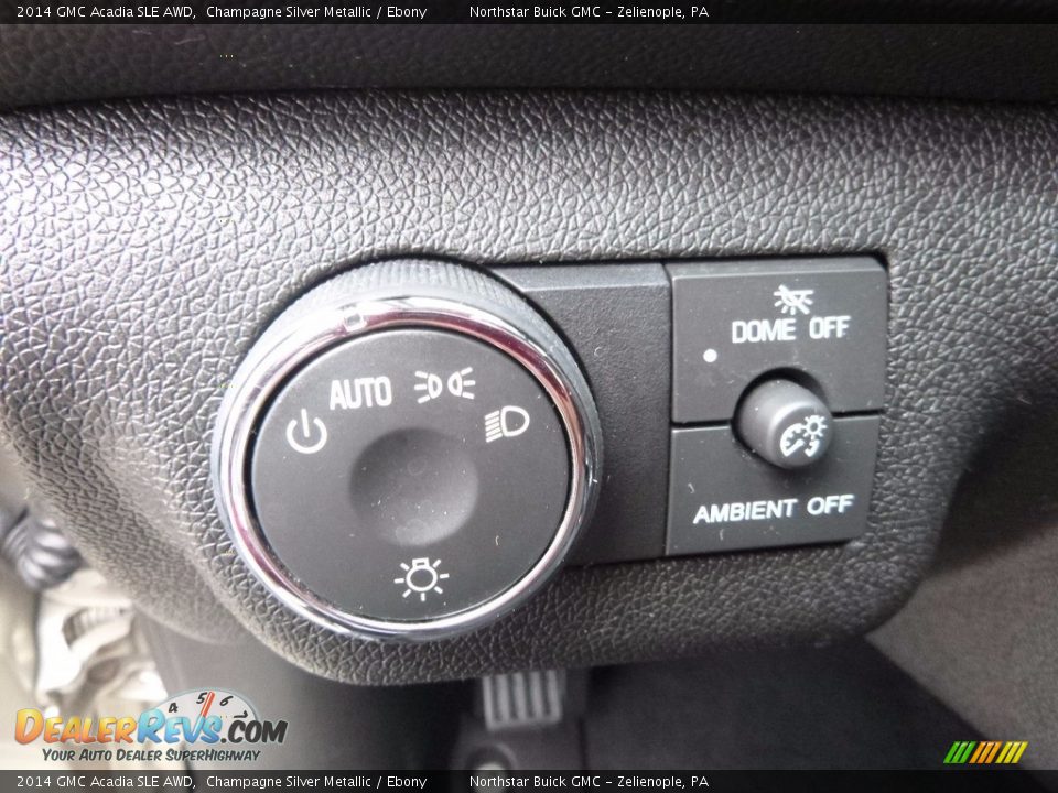2014 GMC Acadia SLE AWD Champagne Silver Metallic / Ebony Photo #24