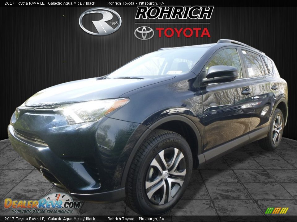 2017 Toyota RAV4 LE Galactic Aqua Mica / Black Photo #4