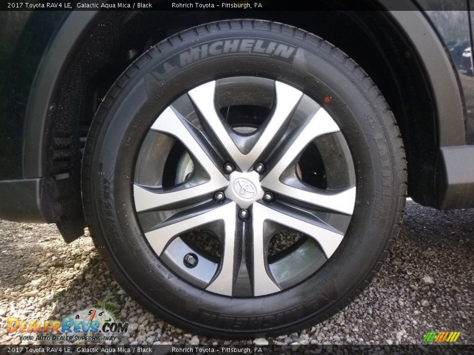 2017 Toyota RAV4 LE Galactic Aqua Mica / Black Photo #5