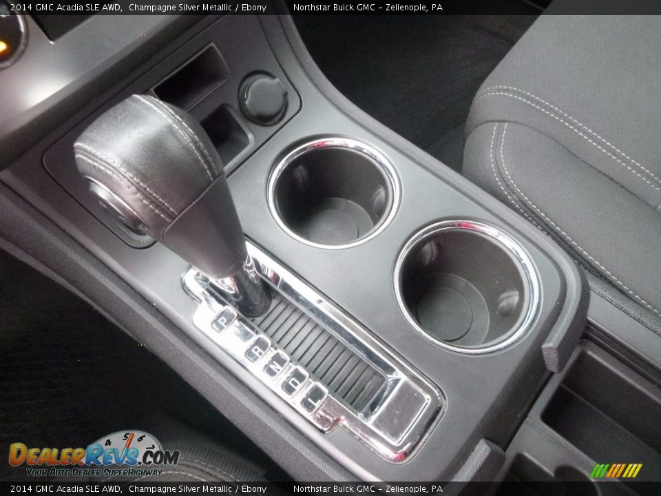 2014 GMC Acadia SLE AWD Champagne Silver Metallic / Ebony Photo #26