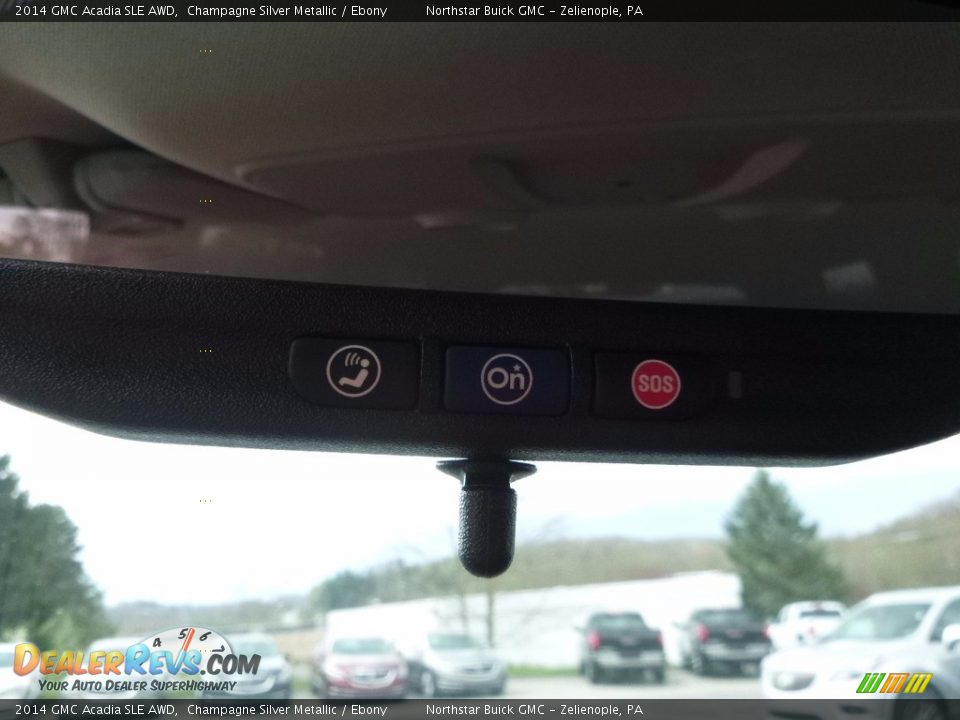 2014 GMC Acadia SLE AWD Champagne Silver Metallic / Ebony Photo #27