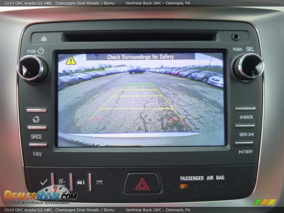 2014 GMC Acadia SLE AWD Champagne Silver Metallic / Ebony Photo #29