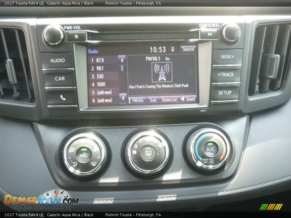 2017 Toyota RAV4 LE Galactic Aqua Mica / Black Photo #11