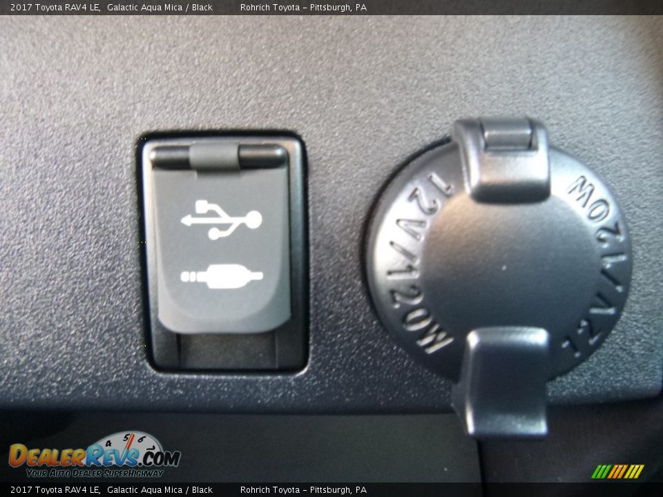 2017 Toyota RAV4 LE Galactic Aqua Mica / Black Photo #13
