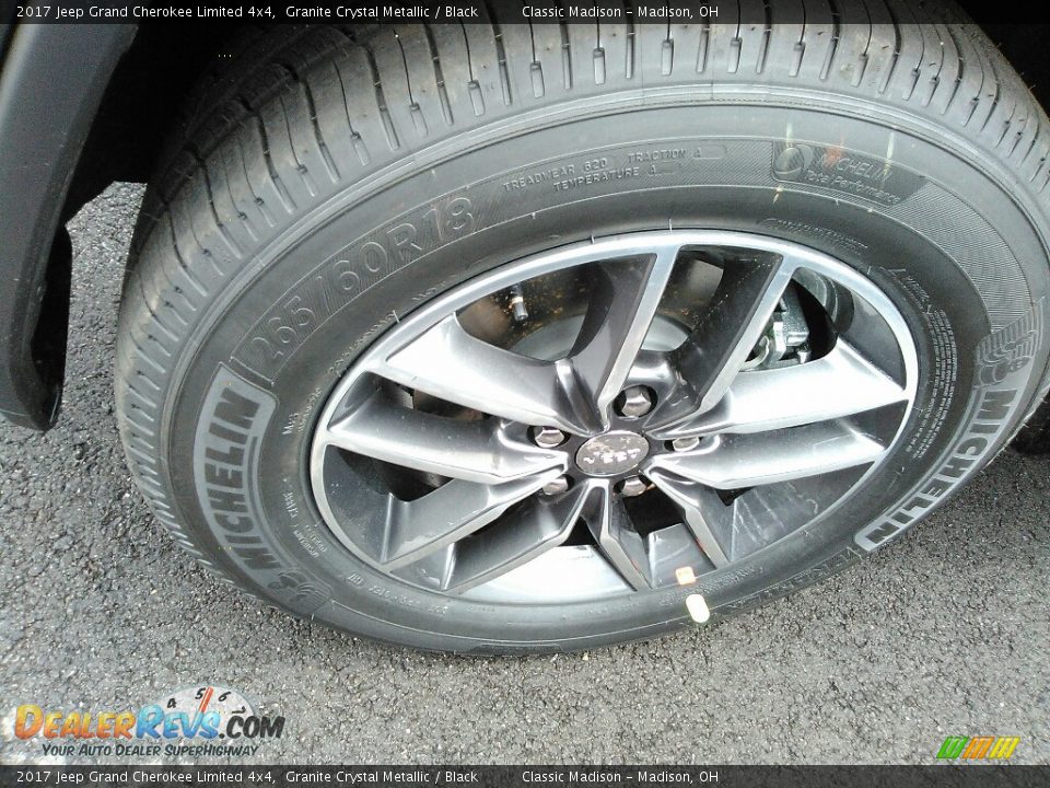 2017 Jeep Grand Cherokee Limited 4x4 Granite Crystal Metallic / Black Photo #16