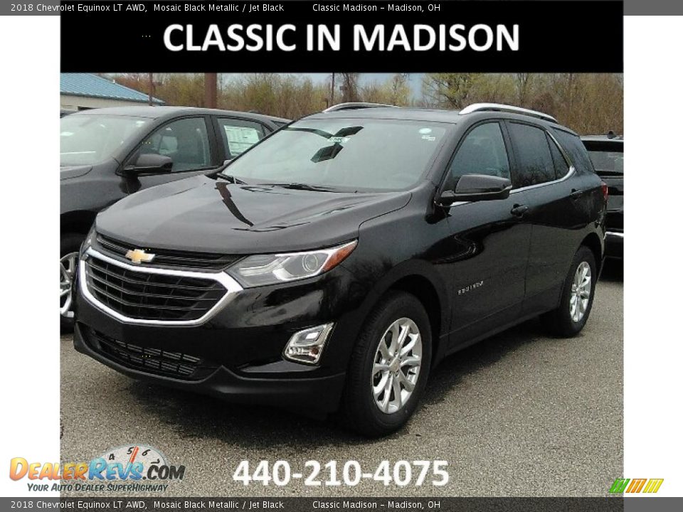 2018 Chevrolet Equinox LT AWD Mosaic Black Metallic / Jet Black Photo #1