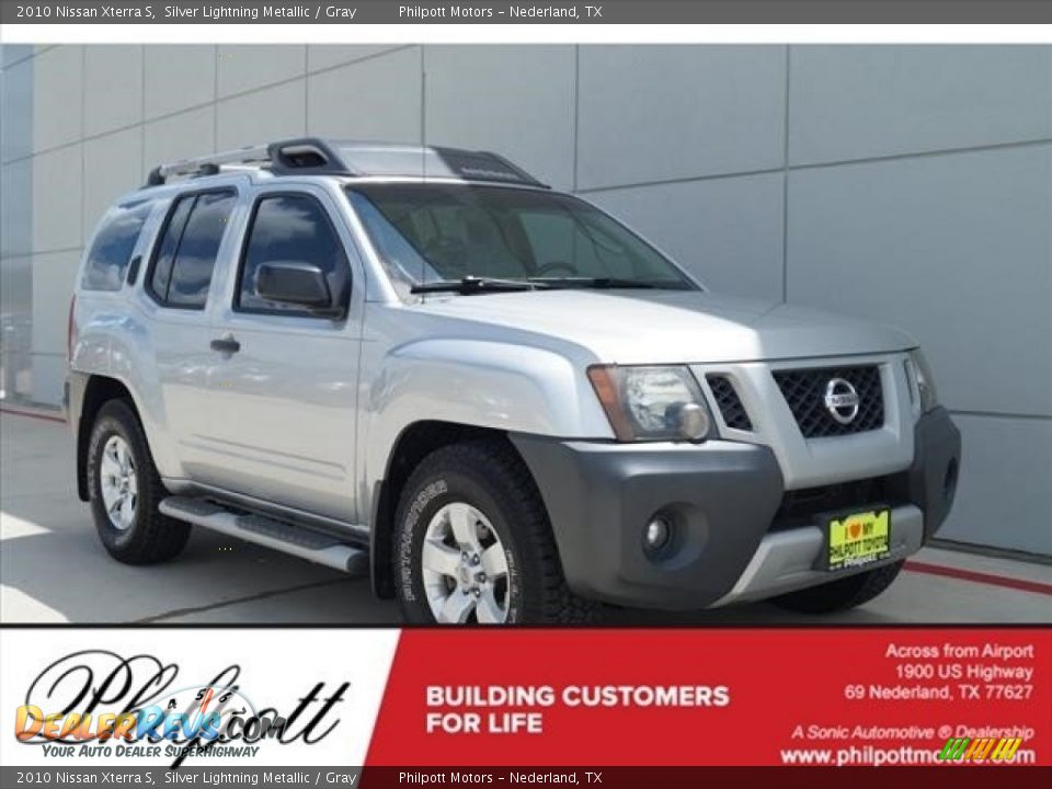2010 Nissan Xterra S Silver Lightning Metallic / Gray Photo #1