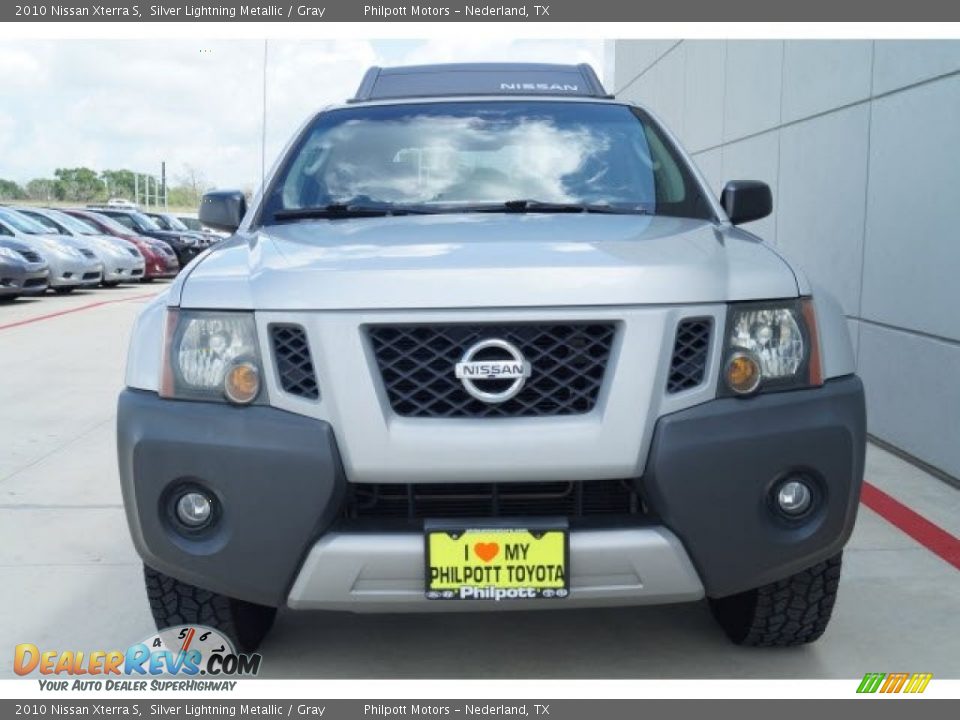 2010 Nissan Xterra S Silver Lightning Metallic / Gray Photo #2