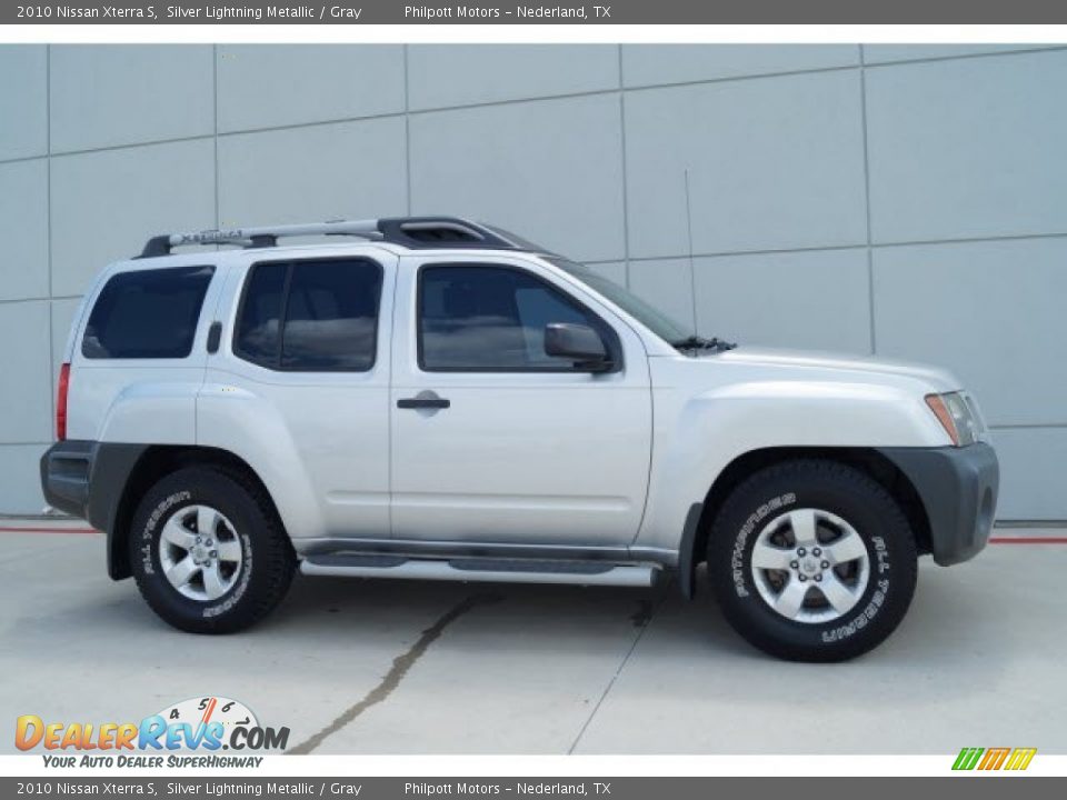 2010 Nissan Xterra S Silver Lightning Metallic / Gray Photo #3