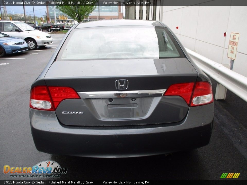 2011 Honda Civic EX Sedan Polished Metal Metallic / Gray Photo #5