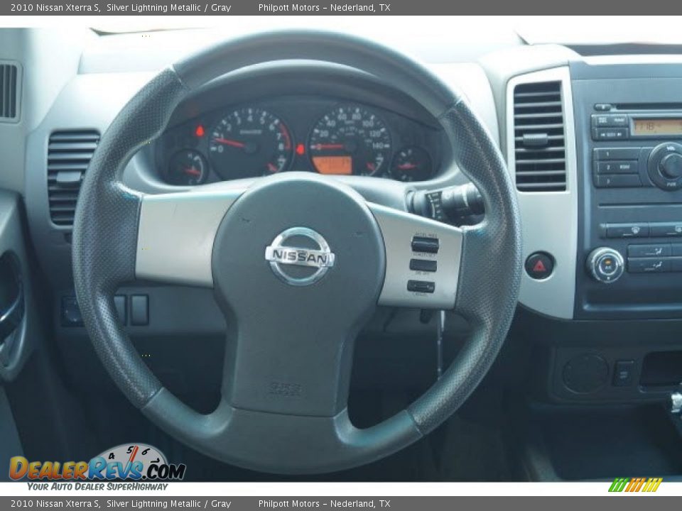 2010 Nissan Xterra S Silver Lightning Metallic / Gray Photo #10