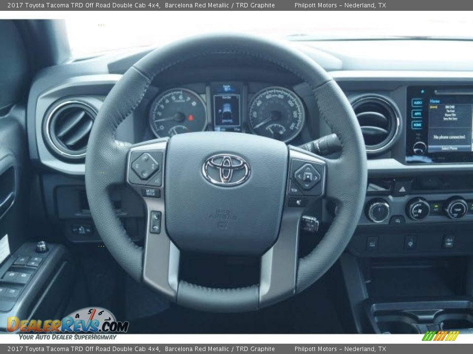 2017 Toyota Tacoma TRD Off Road Double Cab 4x4 Steering Wheel Photo #5