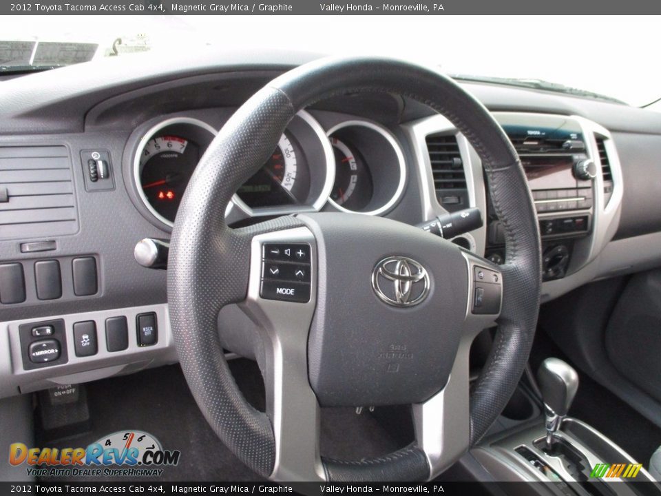 2012 Toyota Tacoma Access Cab 4x4 Magnetic Gray Mica / Graphite Photo #13
