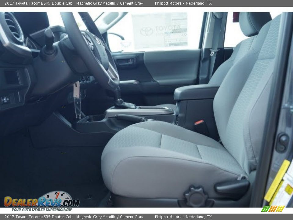 2017 Toyota Tacoma SR5 Double Cab Magnetic Gray Metallic / Cement Gray Photo #7