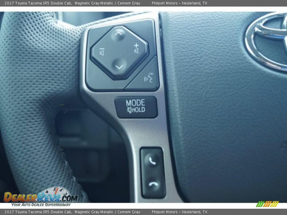 2017 Toyota Tacoma SR5 Double Cab Magnetic Gray Metallic / Cement Gray Photo #10