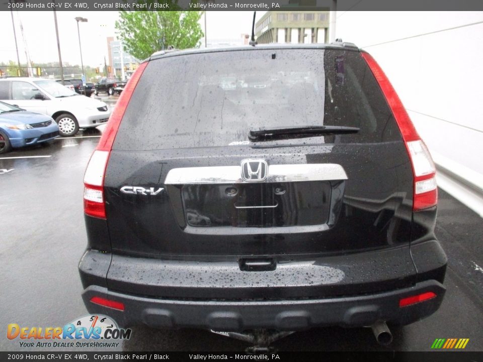 2009 Honda CR-V EX 4WD Crystal Black Pearl / Black Photo #5