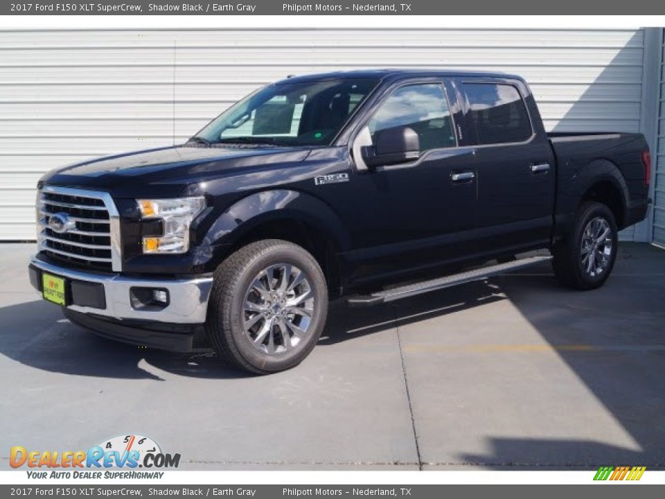 2017 Ford F150 XLT SuperCrew Shadow Black / Earth Gray Photo #3