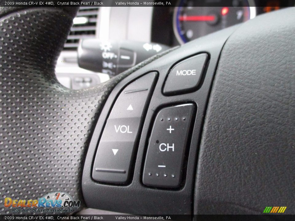 2009 Honda CR-V EX 4WD Crystal Black Pearl / Black Photo #18