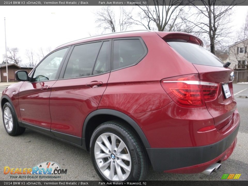 2014 BMW X3 xDrive28i Vermilion Red Metallic / Black Photo #3