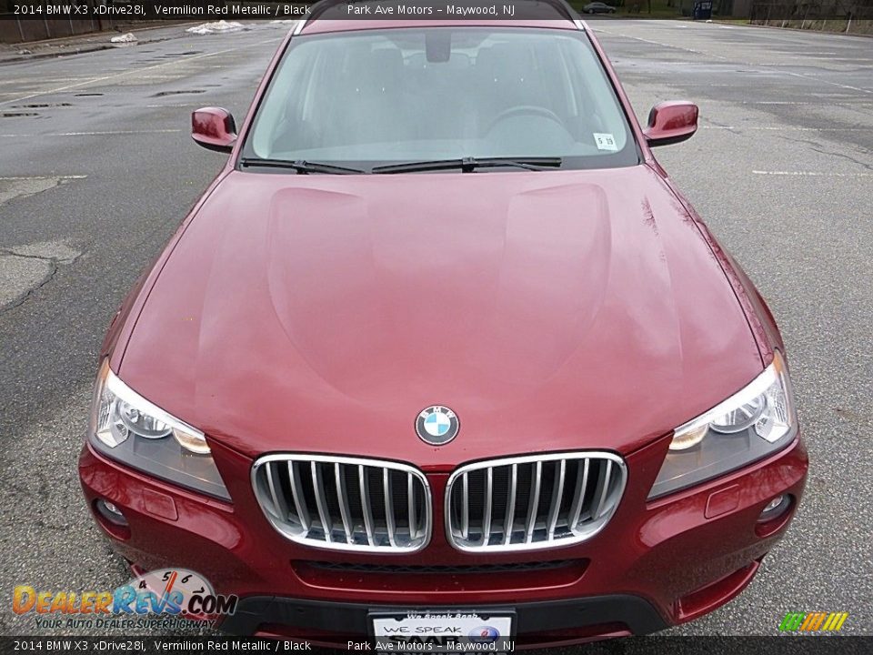 2014 BMW X3 xDrive28i Vermilion Red Metallic / Black Photo #8