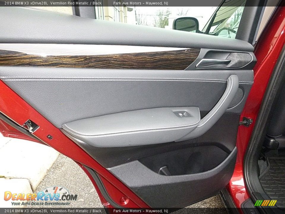 2014 BMW X3 xDrive28i Vermilion Red Metallic / Black Photo #14