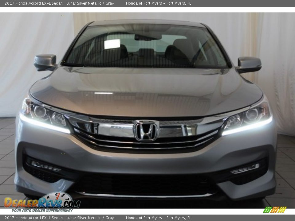 2017 Honda Accord EX-L Sedan Lunar Silver Metallic / Gray Photo #4