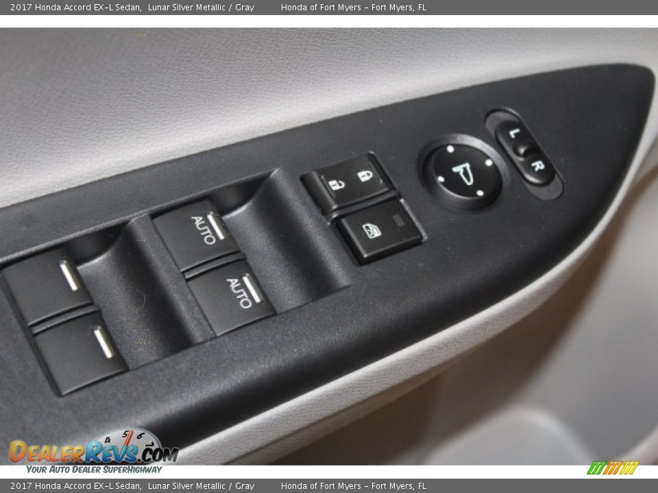 2017 Honda Accord EX-L Sedan Lunar Silver Metallic / Gray Photo #8