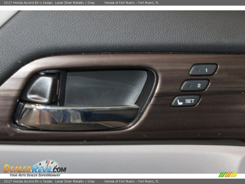 2017 Honda Accord EX-L Sedan Lunar Silver Metallic / Gray Photo #9