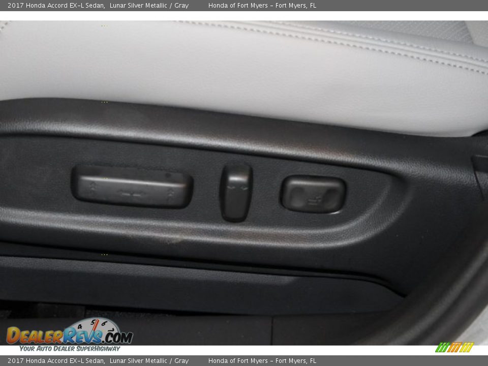 2017 Honda Accord EX-L Sedan Lunar Silver Metallic / Gray Photo #11