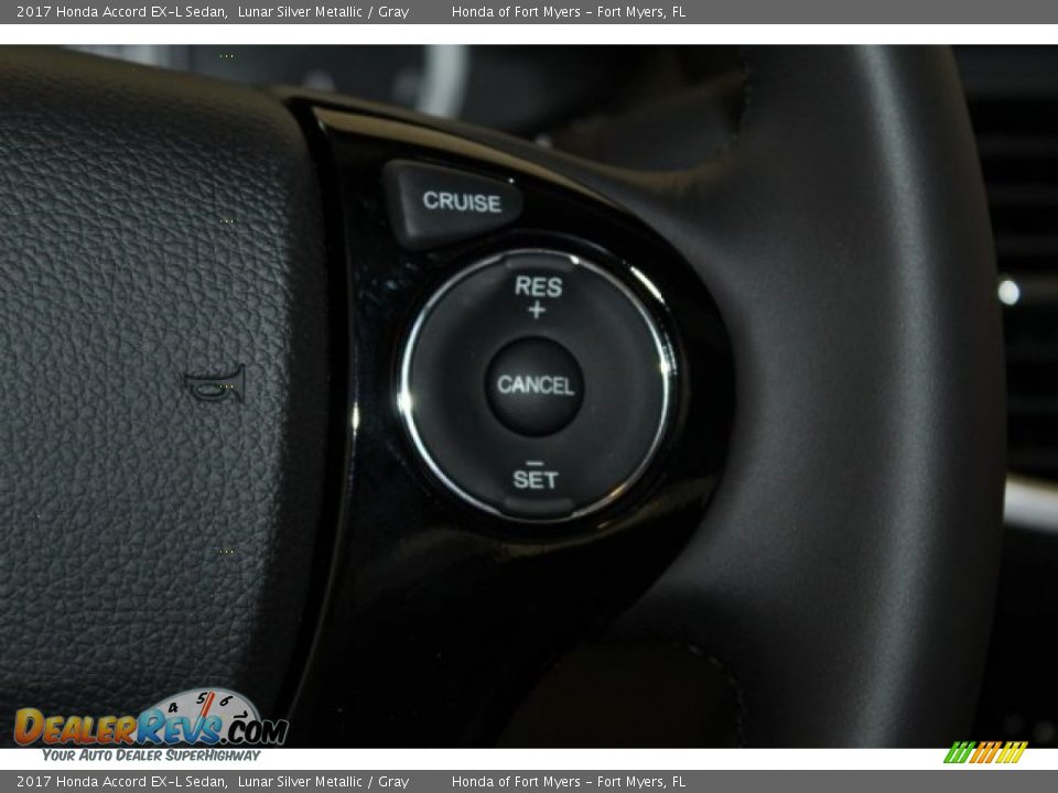 2017 Honda Accord EX-L Sedan Lunar Silver Metallic / Gray Photo #15