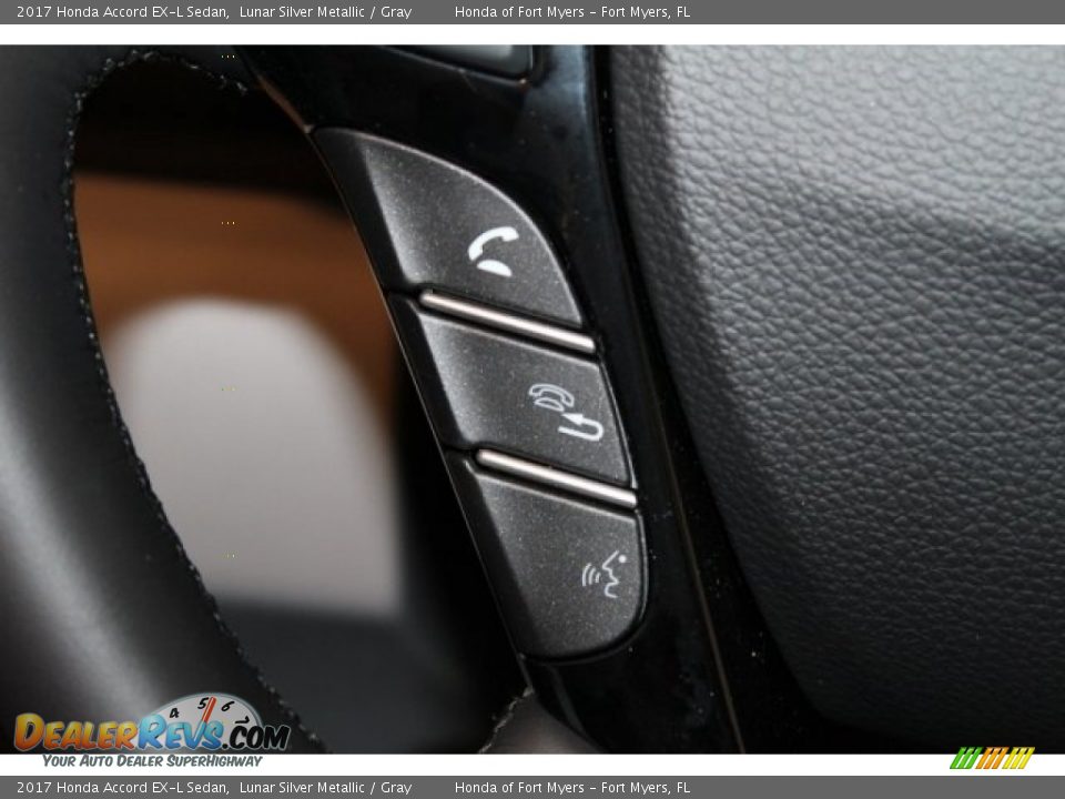 2017 Honda Accord EX-L Sedan Lunar Silver Metallic / Gray Photo #16