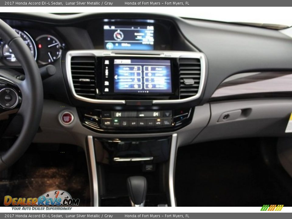 2017 Honda Accord EX-L Sedan Lunar Silver Metallic / Gray Photo #17