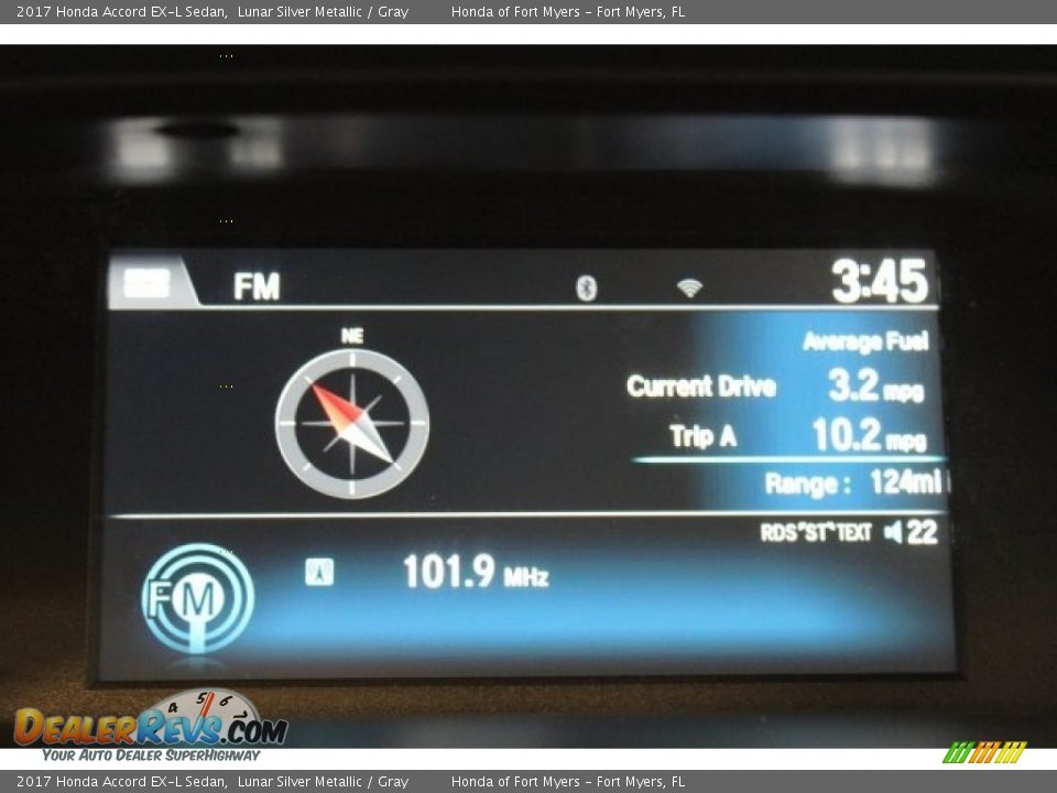 2017 Honda Accord EX-L Sedan Lunar Silver Metallic / Gray Photo #18