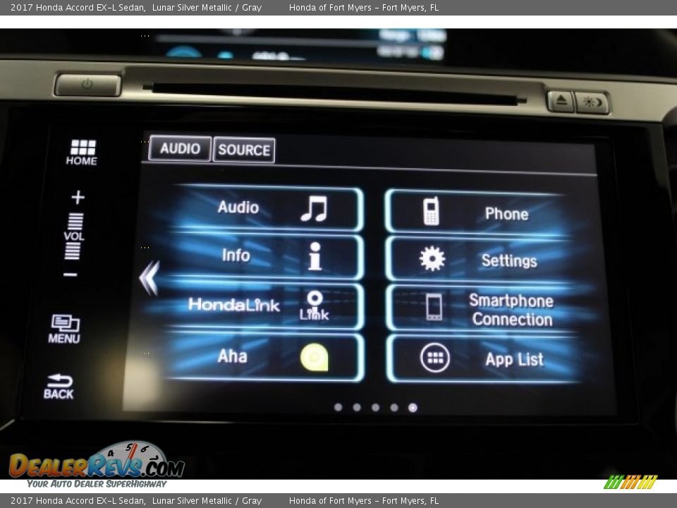 2017 Honda Accord EX-L Sedan Lunar Silver Metallic / Gray Photo #20