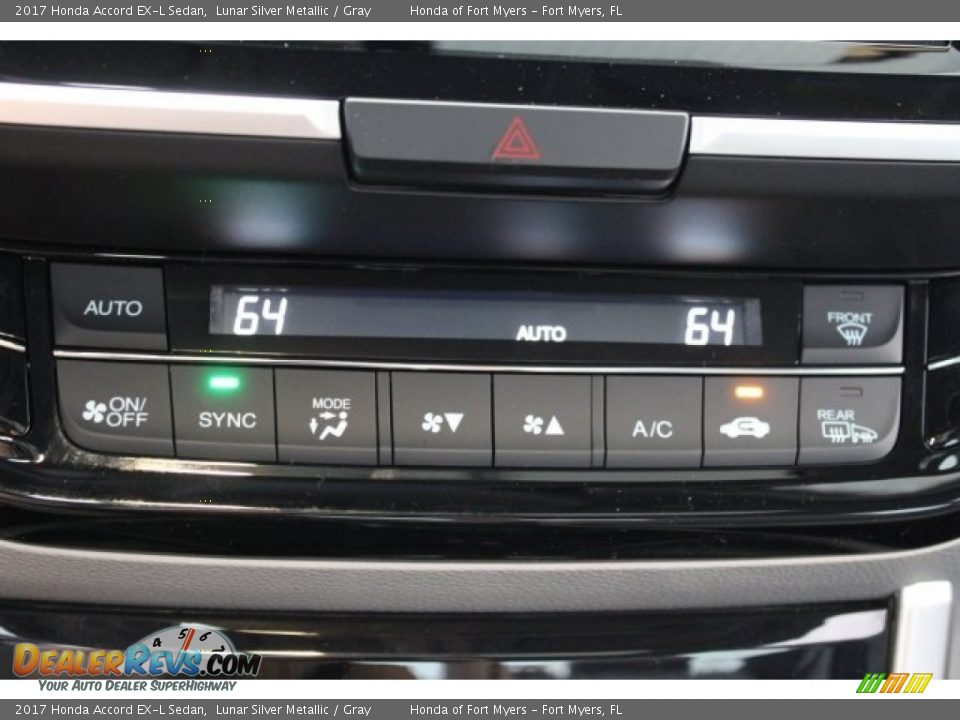 2017 Honda Accord EX-L Sedan Lunar Silver Metallic / Gray Photo #22