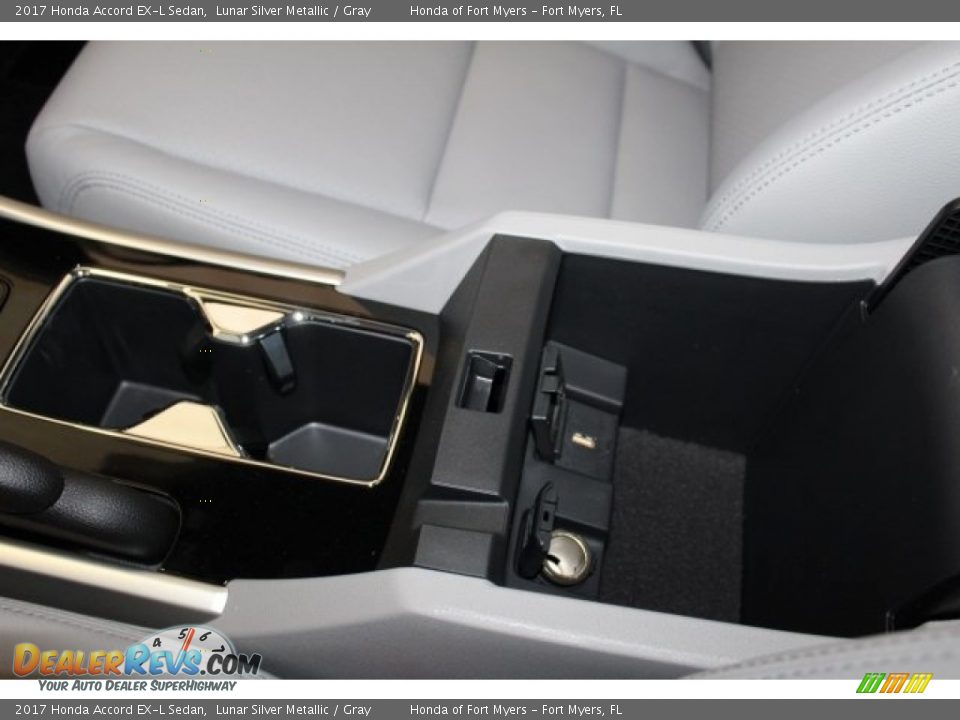 2017 Honda Accord EX-L Sedan Lunar Silver Metallic / Gray Photo #25