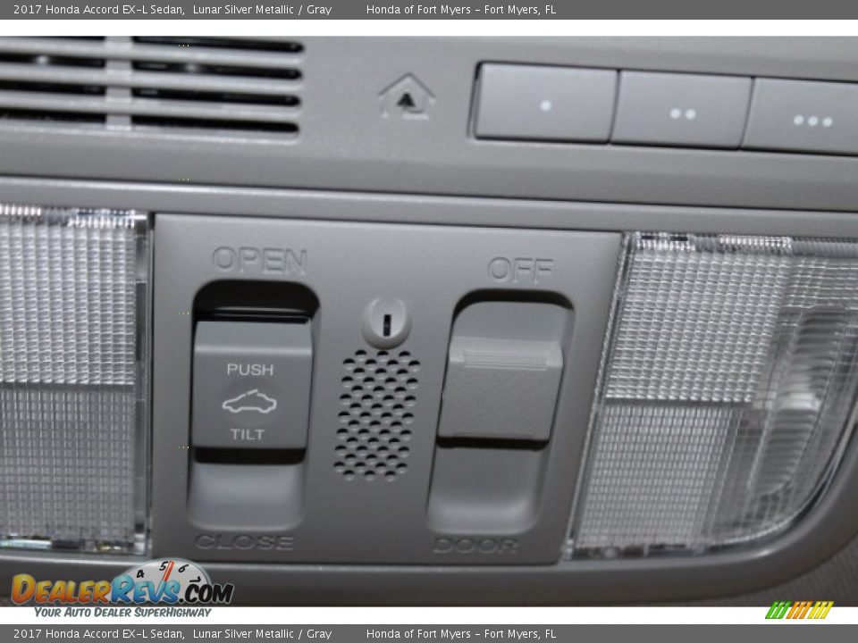 2017 Honda Accord EX-L Sedan Lunar Silver Metallic / Gray Photo #26