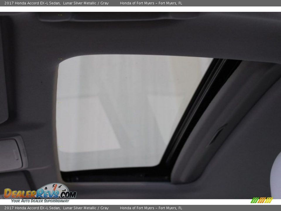 2017 Honda Accord EX-L Sedan Lunar Silver Metallic / Gray Photo #27