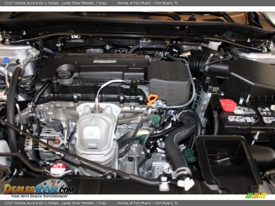 2017 Honda Accord EX-L Sedan Lunar Silver Metallic / Gray Photo #31