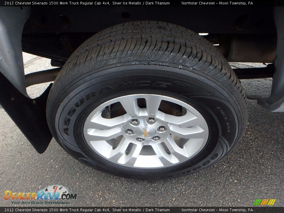 2012 Chevrolet Silverado 1500 Work Truck Regular Cab 4x4 Silver Ice Metallic / Dark Titanium Photo #11