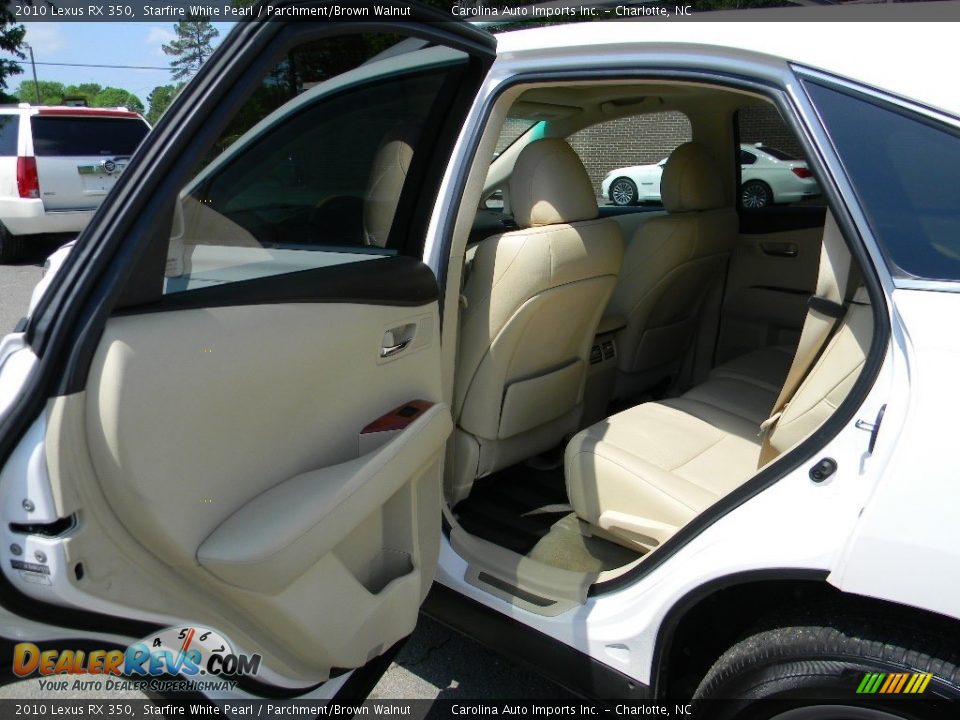 2010 Lexus RX 350 Starfire White Pearl / Parchment/Brown Walnut Photo #20